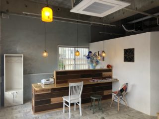 沖縄の店舗(美容室)新規オープン、什器カウンター造作
